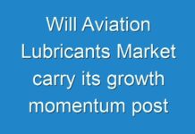 Will Aviation Lubricants Market carry its growth momentum post COVID-19? Read more to know