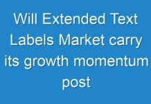 Will Extended Text Labels Market carry its growth momentum post COVID-19? Read more to know