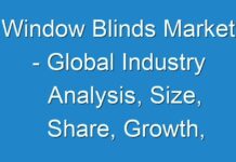 Window Blinds Market – Global Industry Analysis, Size, Share, Growth, Trends, and Forecast, 2024-2031