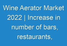 Wine Aerator Market 2024 | Increase in number of bars, restaurants, night clubs, and pubs